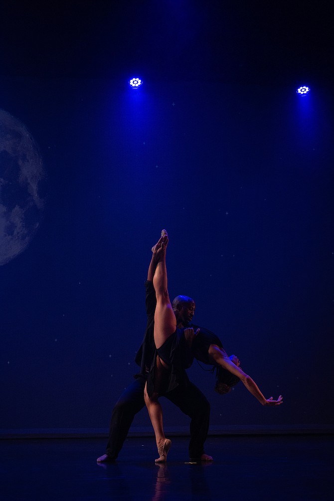 Black is the Color, by Joel Hall, featuring the Joel Hall Dancers (a male
and female dancer). PHOTO BY M_MONAGHAN.