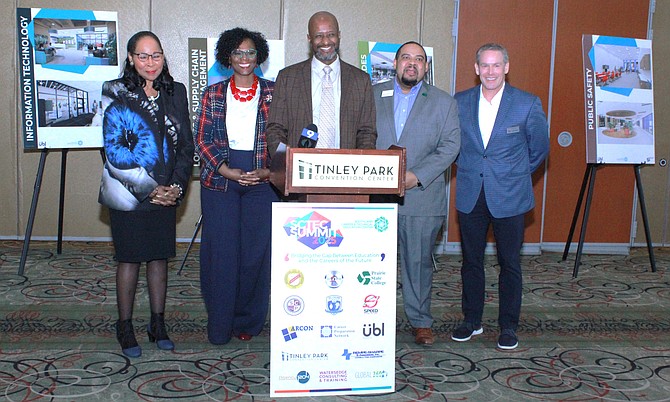 On Friday, April 4, community stakeholders gathered to discuss plans for the proposed Southland Career & Technical Education Center. Photo provided by Percy Scott.