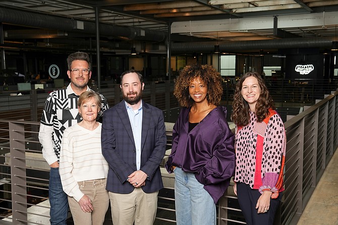 Pictured are Tara DeVeaux, CEO of BCG Worldwide and the Fitzco management team including (from left) Ryan Boblett, Head of Creative; Keri Palmer, CFO; MJ Gort, Head of Analytics and Claire Russell, Head of Media. CREDIT: Donna Permell, Prime Phocus