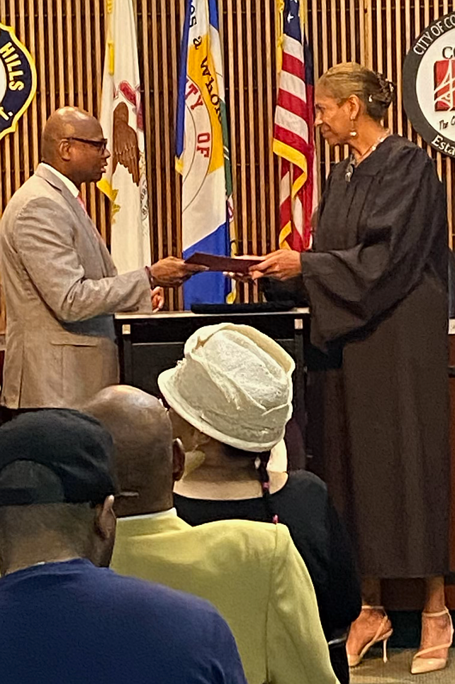Ricardo Spivey was recently sworn in for this third term as 4th Ward Alderman in the City of Country Club Hills. Photo provided by Ricardo Spivey.