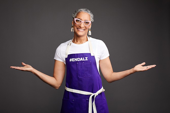 Carla Hall is a Celebrity Champion for the Alzheimer’s Association. Photo Credit: Robert Trachtenberg | Alzheimer’s Association