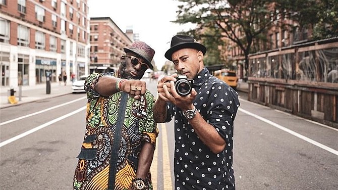 The Darkroom MCs is created, directed, produced and co-hosted by photographers Russell Frederick and Anderson Zaca. Photo credit: Givaldo Aires (Creke).