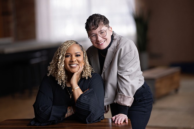 Liberation Stories Editors Shanelle Matthews and Marzena Zukowska. Photo by Green Tangerine Photography!