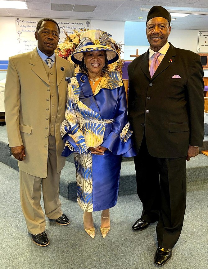 Pastor Walter Hicks and First Lady Vicky Hicks of the New Macedonia Missionary Church joined with President Shaka Barak of The Marcus Garvey Institute, and Vice President of a Chicago Division of the Universal Negro Improvement Association and African Communities League (UNIA). Photo provided by Shaka Barak.
