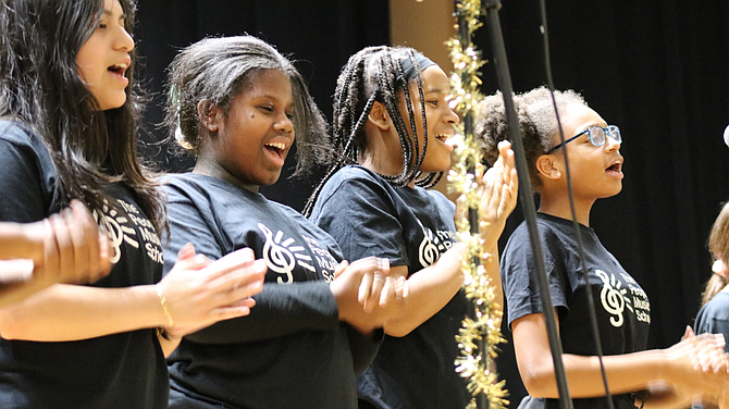 Choir students perform at the Greater South Side Winter Concert. Photo provided by the People’s Music School.