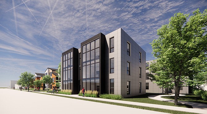 Renderings of Far South Community Development Corporation’s Missing Middle project. Canopy Architecture + Design.