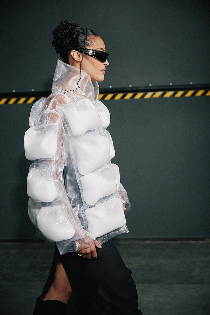 Skylar Diggins in Protein Puffer Jacket made with 422g of protein from real milk. MilkPEP