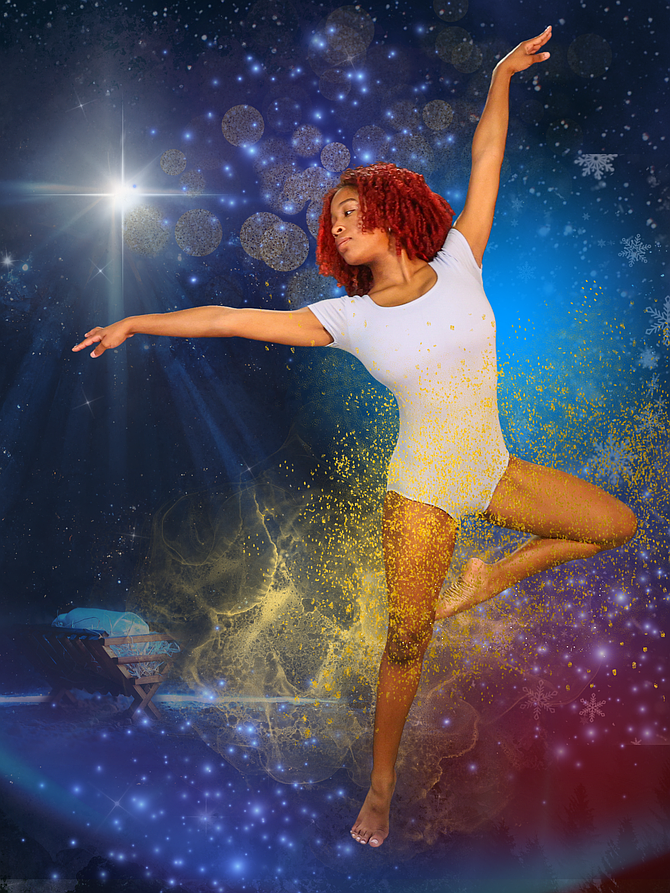 Destiny Johnson as Mary in Black Girl Dance’s production of Mary, A Holiday Dansical. Photo by Jordyn A. Bush.