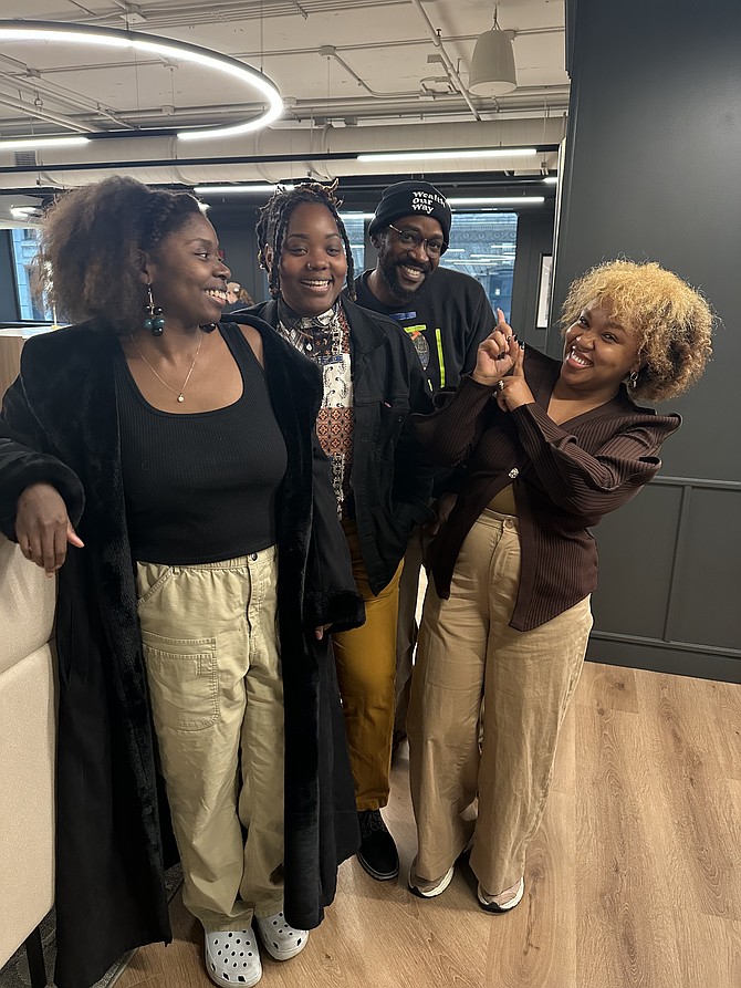 From left to right: Sarina Shane, Inez White, Jeffrey Hitchens, Cosette Ayele. Photo provided by Rudd Resources.