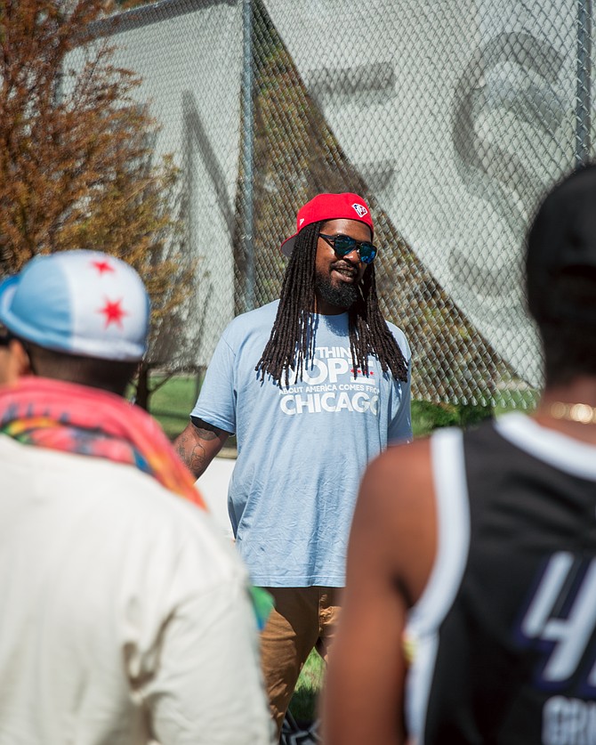 Sherman ‘Dilla’ Thomas at Emerald South's annual community bike ride in 2023. Photo provided by Avoq.