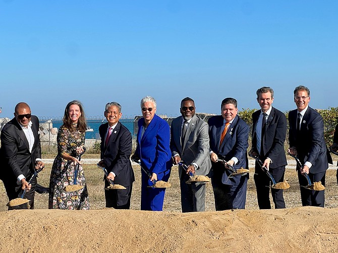 The Illinois Quantum and Microelectronics Park groundbreaking in 2024. Photo provided by ComEd.