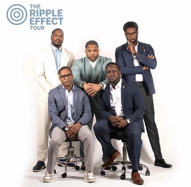The Ripple Effect Tour will feature Jahmal Cole, Founder of My Block My Hood My City; Jamyle Cannon, Founder and Executive Director of The Bloc; Xavier Ramey, CEO of Justice Informed; Dion Dawson, Founder and Executive Director of Dion’s Chicago Dream; and Christian Perry, Political Director for Mayor Brandon Johnson. Photo provided by Vee L. Harrison.