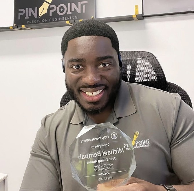 Michael Bempah, P.E., is the Founder of Pinpoint Scholars Foundation and the President of Pinpoint Precision Engineering. Photo provided by Vee L. Harrison Communications.