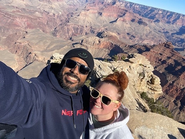 The Dyrt campers Luis P. and Ashlee at Mather Campground, Grand Canyon National Park. The Dyrt