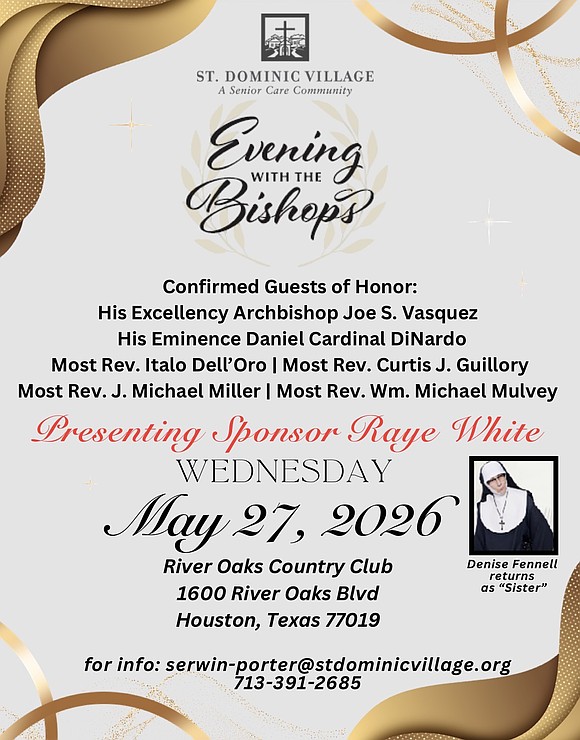 A Distinguished Evening of Faith, Community, and Philanthropy Supporting Houston Senior Residents.