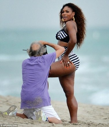 Serena Williams shows her curves in A Miami photo shoot by the Beach