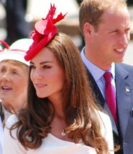 Prince William and his wife, Katherine Middleton during a tour of Canada on July 1, 2011.