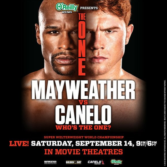 Floyd Mayweather Vs.Canelo Alvarez Fight Poster " the One " 2013 Original IN 