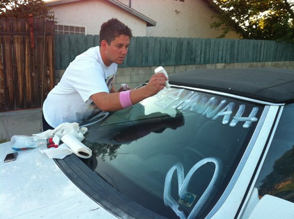 Brandon Fambrough, Hannah's second cousin celebrates the news that Hannah has been rescued alive.