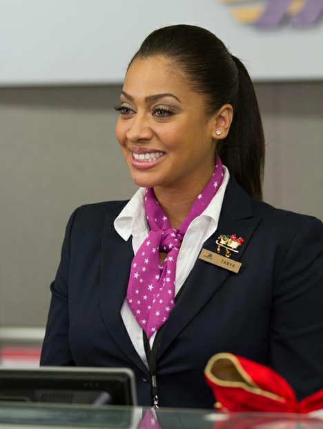 LaLa Anthony as “Tanya in Ticketing” in “Baggage Claim.”