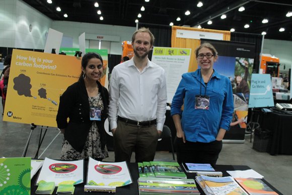 West Coast Expo sponsor Los Angeles County Metropolitan Transit Authority (MTA) staff manning their booth at the Expo. Stop on by this Friday, September 27 and Saturday, September 28 at the Los Angeles Convention Center.