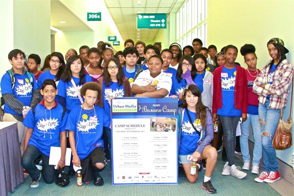 Dozens of youth attend the Urban Media Foundation Jr. Business Camp.