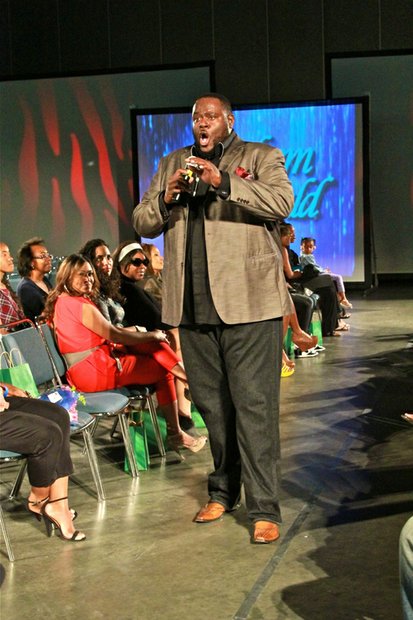 Abraham McDonald during his "Remembering Luther" performance.