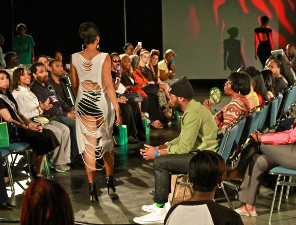 Flirty, flaring fashions kept the audience at the West Coast Expo entertained and intrigued.