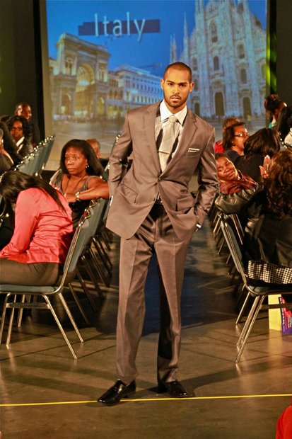 West Coast Expo Lights, Camera, Runway! fashion show model "Young and the Restless" actor Lamon Archey.