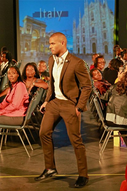 West Coast Expo Lights, Camera, Runway! fashion show model "Young and the Restless" actor Redaric Williams.
