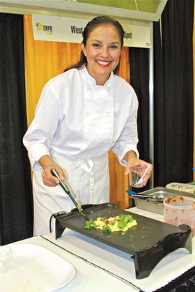 Food demonstrations with Chef Barbie Flores.