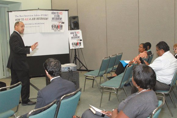 “How to Ace a Job Interview” workshop with Stuart Taylor.