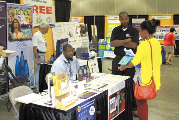 One of the hundreds of vendor booths at the 2013 West Coast Expo.
