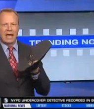 WFSB meteorologist Scot Haney made an unexpected discovery when he thought what he was eating off the studio floor was cereal, but turned out to be something worse. On Wednesday morning, October 10, 2013, Haney had eaten Grape-Nuts for breakfast earlier in the day. He discovered what he thought were a few leftover pieces of cereal that had fallen on the floor to be cat vomit. Haney ate them live on television in front of his co-anchors, much to their dismay.