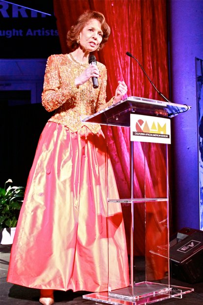Artist and “artpreneur,” Phoebe Beasley, speaks about her life and career after receiving CAAM’s Lifetime Achievement Award at the museum’s annual gala.