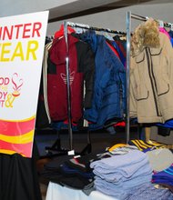 During Black McDonalds’s Operators Association’s “Food for the Body & Spirit” program last Wednesday, participants were provided free winter wear. 