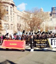Marian Catholic Marching Band proudly marched in the Macy’s Thanksgiving Day Parade on Nov. 28.
