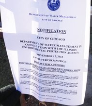Residents from the 124th to 125th and Wentworth have had to boil their water to ensure its safety ever since a "wash out" (a sudden erosion of soft soil or other support surfaces by a gush of water) caused the road to collapse creating a large sink hole nearby.  The collapse occurred early on the morning of November 11 in the West Pullman community. 