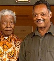 Nelson Mandela and Rev. Jesse Jackson, Sr., forged a strong friendship when the two met in Chicago for Mandela's one and only visit their.