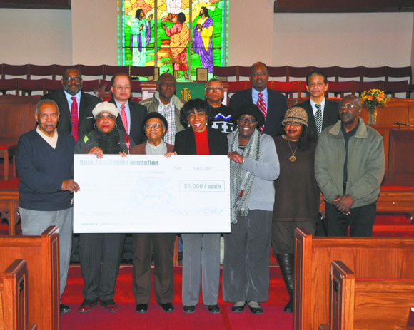 In White Plains, N.Y., the Beta Zeta Foundation presented awards In White Plains, N.Y., the Beta Zeta Foundation presented awards