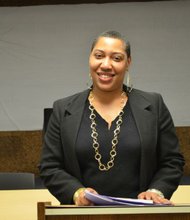 Asiaha Butler, (pictured) president R.A.G.E., (Residents of Greater Englewood Community, a nonprofit community organization, and other R.A.G.E. members will take part in various "On the Table" planning discussions" as part of The Chicago Community Trust's 99th anniversary celebration.