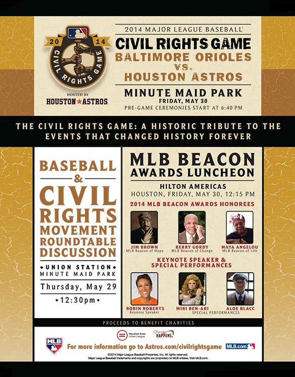 Civil Rights Game - The Houston Astros and Baltimore Orioles to