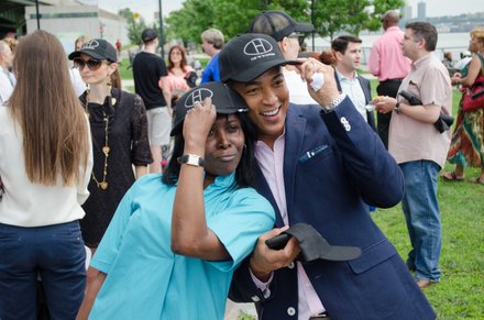 Harlem resident and CNN anchor, Don Lemon, mingled with patrons.
