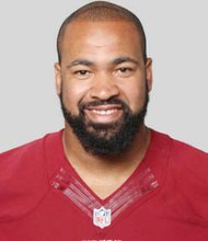 Jason Hatcher, Washington's defensive end. 