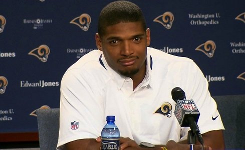He may not play on game days, but Michael Sam -- the first openly gay man to be drafted into ... He may not play on game days, but Michael Sam -- the first openly gay man to be drafted into ...