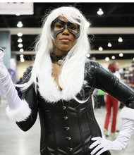 Dana Belle dressed as Marvel Comics’ Black Cat.