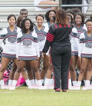 VUU’s Rah-Rahs kept the crowd cheering during Saturday’s game.