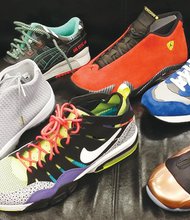 A sampling of 150 pairs of sneakers Chris Northington currently owns in his collection.