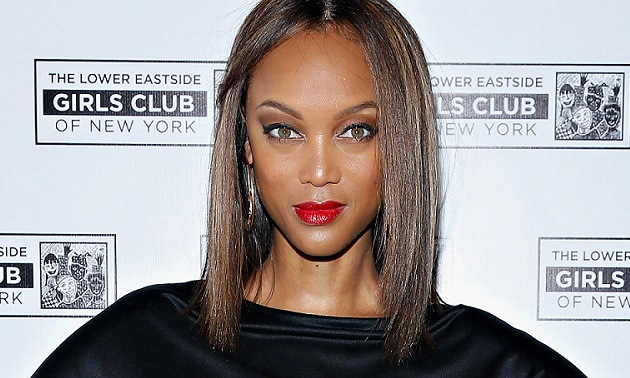 Tyra Banks walks the runway at the Yves Saint Laurent Ready to