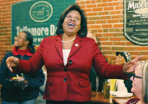 Delegate Rosalyn R. Dance celebrates her election victory in the contest for the state Senate seat vacated by Henry L. Marsh III. Location: A restaurant on Richmond’s South Side.